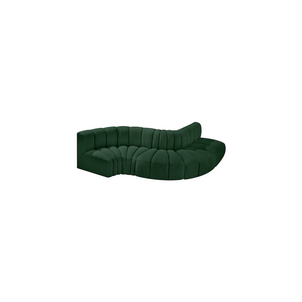 Arc Green Boucle Fabric Modular Sofa