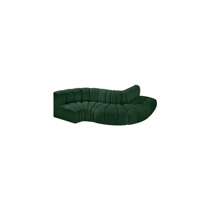 Arc Green Boucle Fabric Modular Sofa