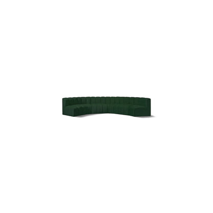 Arc Green Boucle Fabric Modular Sofa