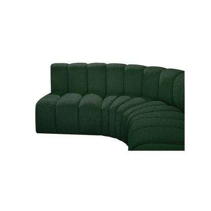 Arc Green Boucle Fabric Modular Sofa