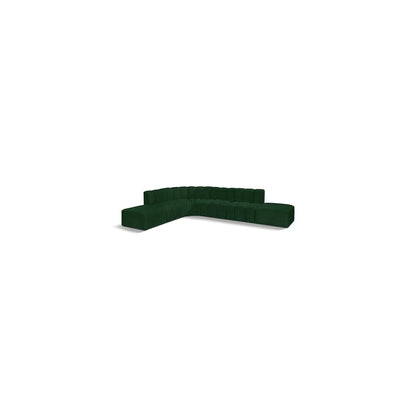 Arc Green Boucle Fabric Modular Sofa