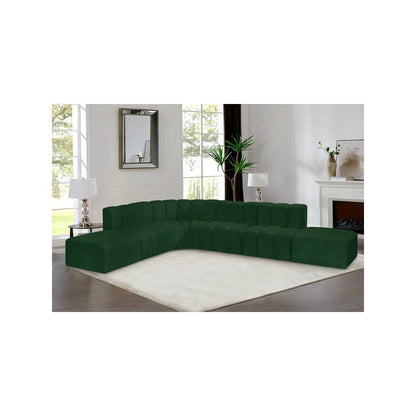 Arc Green Boucle Fabric Modular Sofa