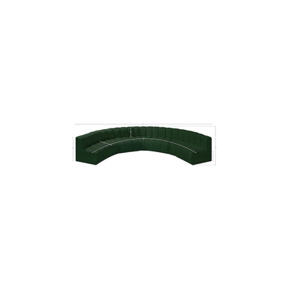 Arc Green Boucle Fabric Modular Sofa