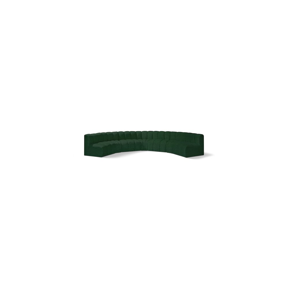 Arc Green Boucle Fabric Modular Sofa