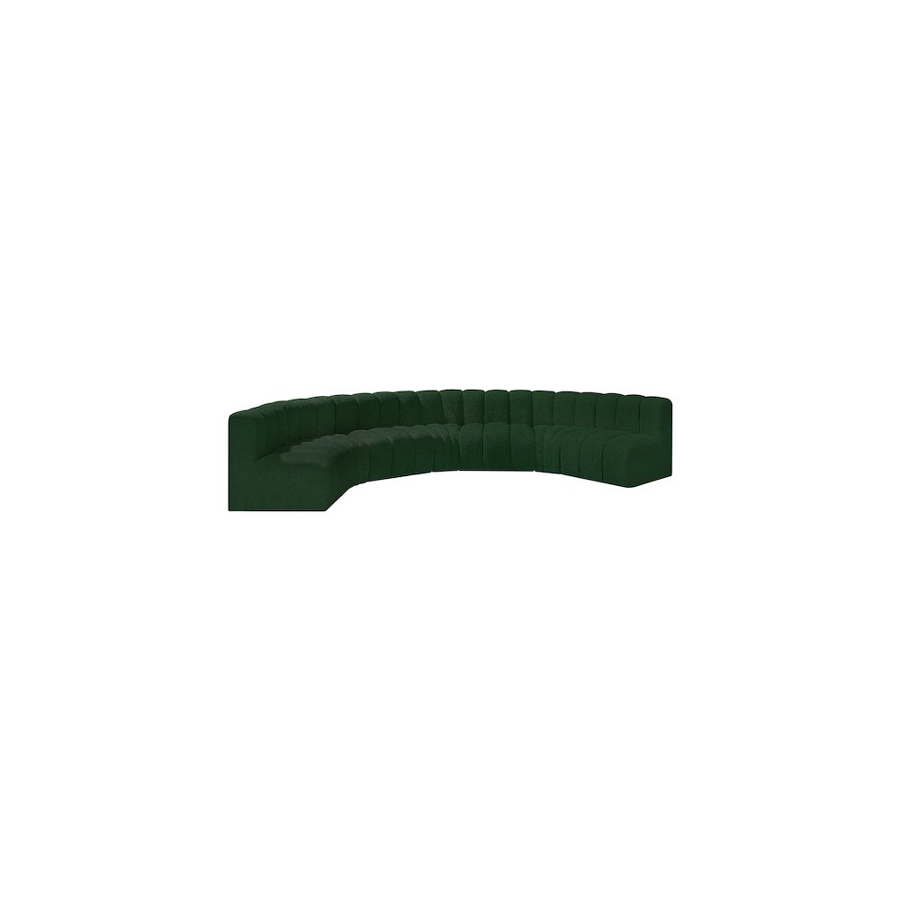 Arc Green Boucle Fabric Modular Sofa