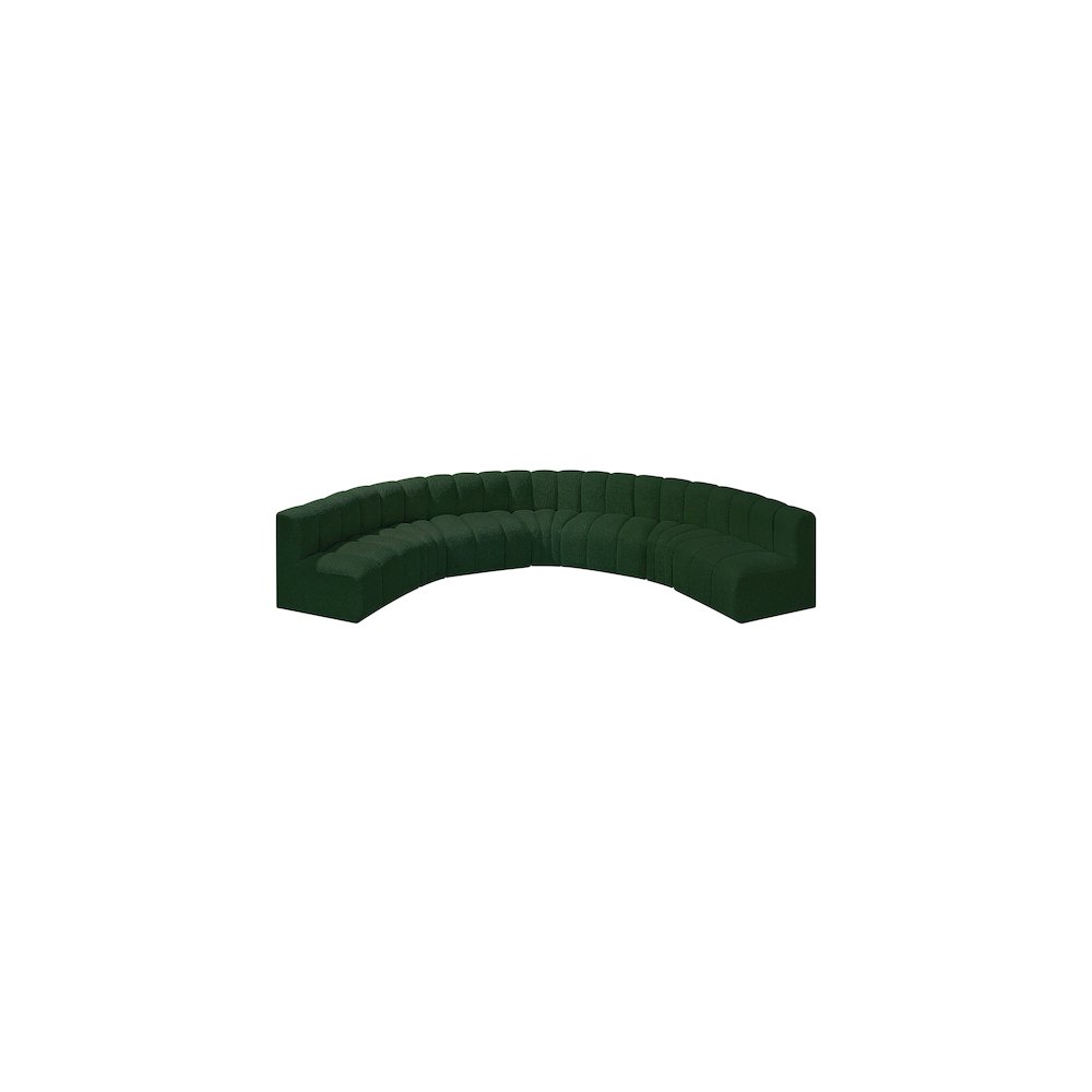 Arc Green Boucle Fabric Modular Sofa