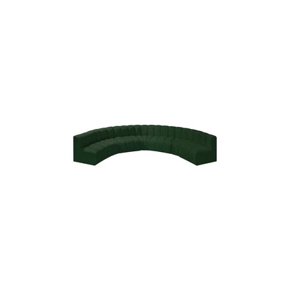Arc Green Boucle Fabric Modular Sofa