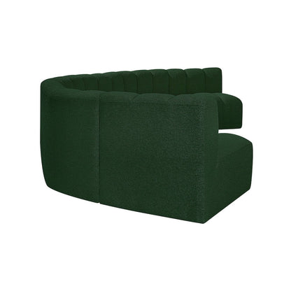 Arc Green Boucle Fabric Modular Sofa