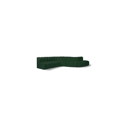 Arc Green Boucle Fabric Modular Sofa