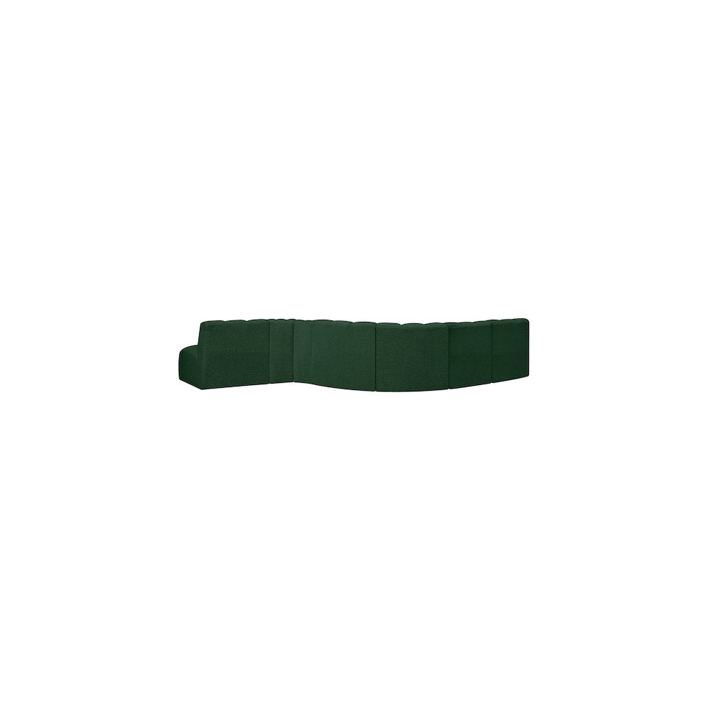 Arc Green Boucle Fabric Modular Sofa