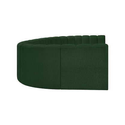 Arc Green Boucle Fabric Modular Sofa