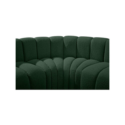 Arc Green Boucle Fabric Modular Sofa