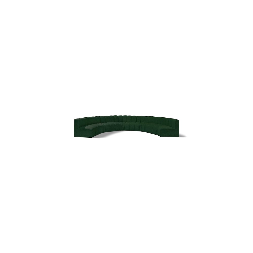 Arc Green Boucle Fabric Modular Sofa