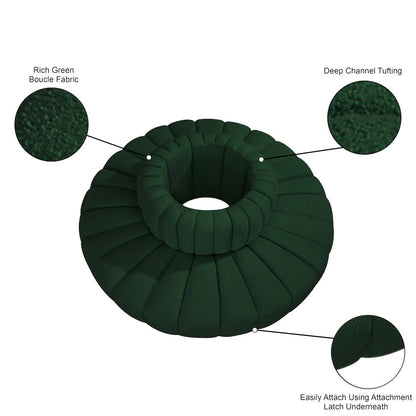 Arc Green Boucle Fabric Modular Sofa