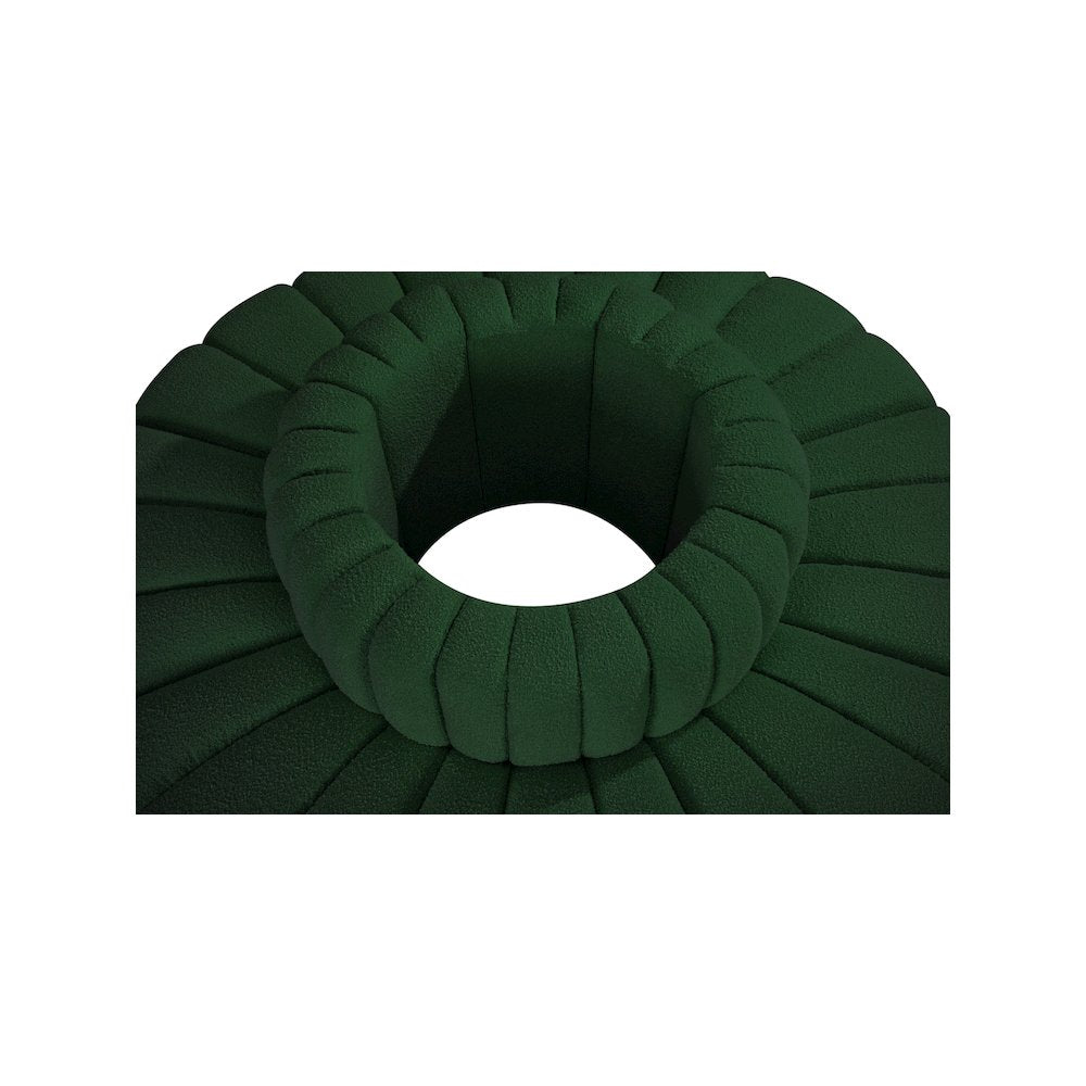 Arc Green Boucle Fabric Modular Sofa