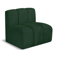 Arc Green Boucle Fabric Straight Chair