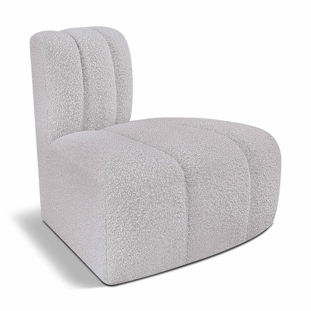 Arc Grey Boucle Fabric Reverse Corner