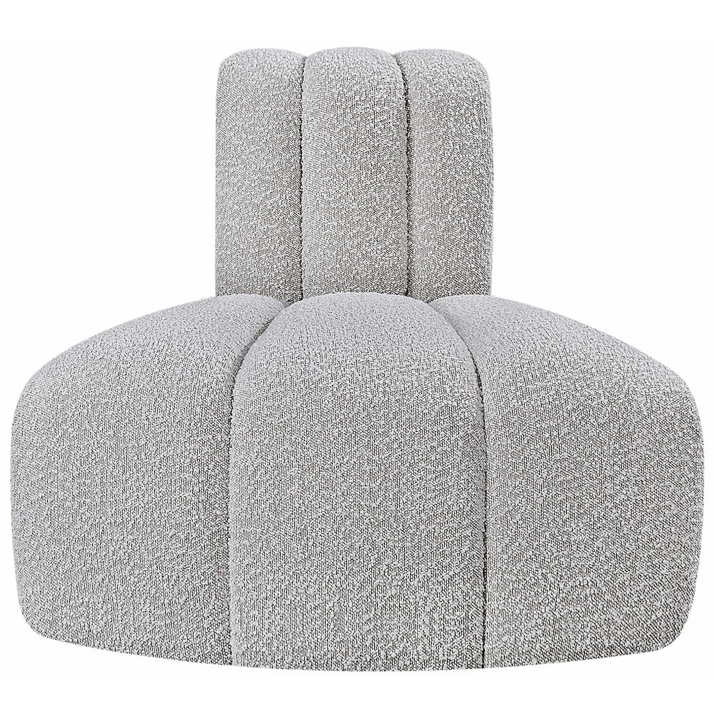 Arc Grey Boucle Fabric Reverse Corner