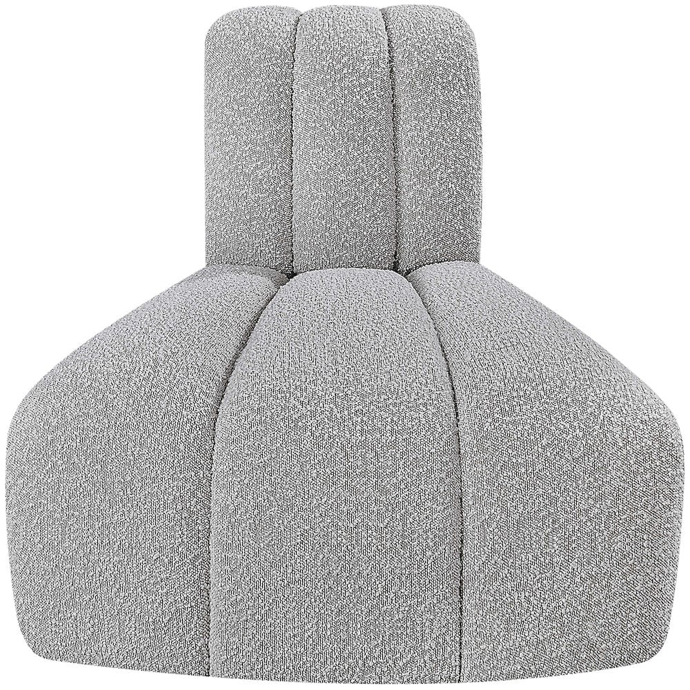 Arc Grey Boucle Fabric Reverse Corner
