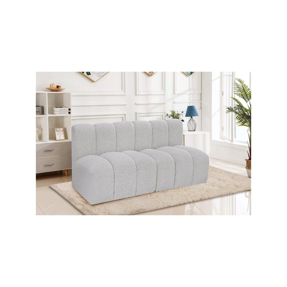 Arc Grey Boucle Fabric Modular Sofa