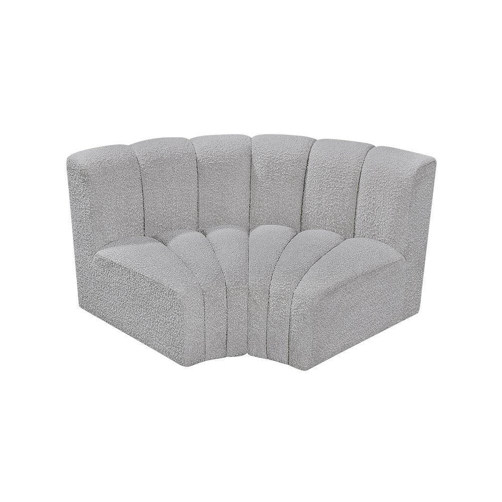 Arc Grey Boucle Fabric Modular Sofa