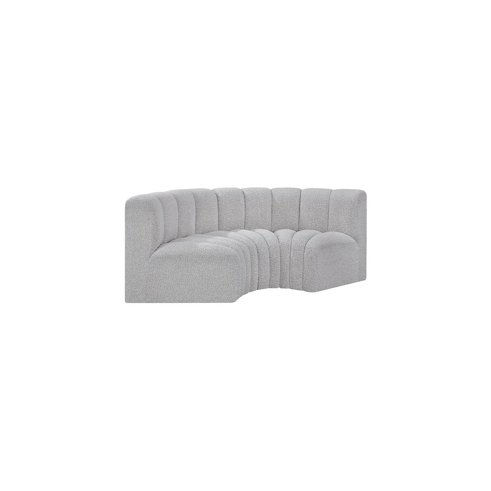 Arc Grey Boucle Fabric Modular Sofa