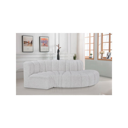 Arc Grey Boucle Fabric Modular Sofa