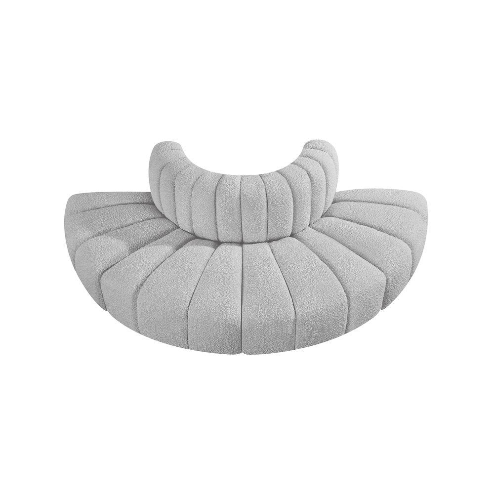 Arc Grey Boucle Fabric Modular Sofa