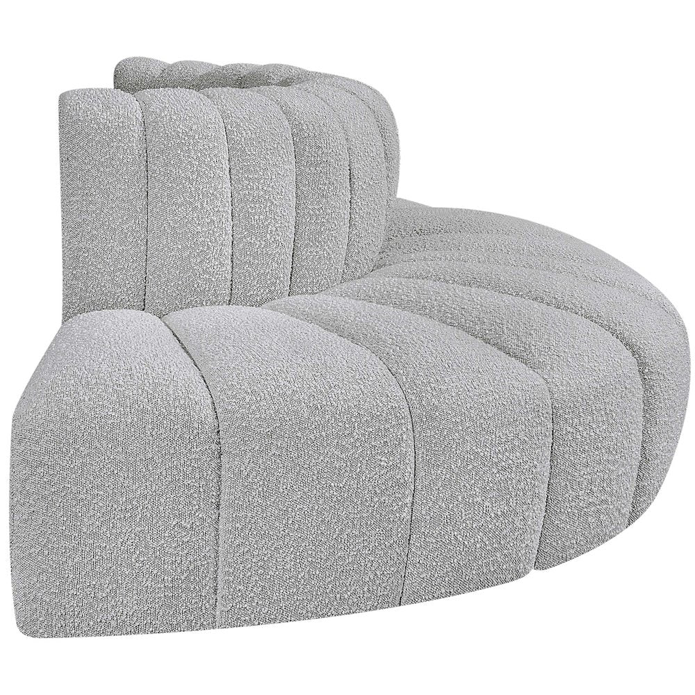 Arc Grey Boucle Fabric Modular Sofa