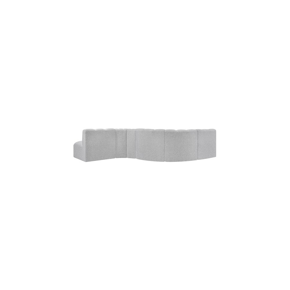 Arc Grey Boucle Fabric Modular Sofa