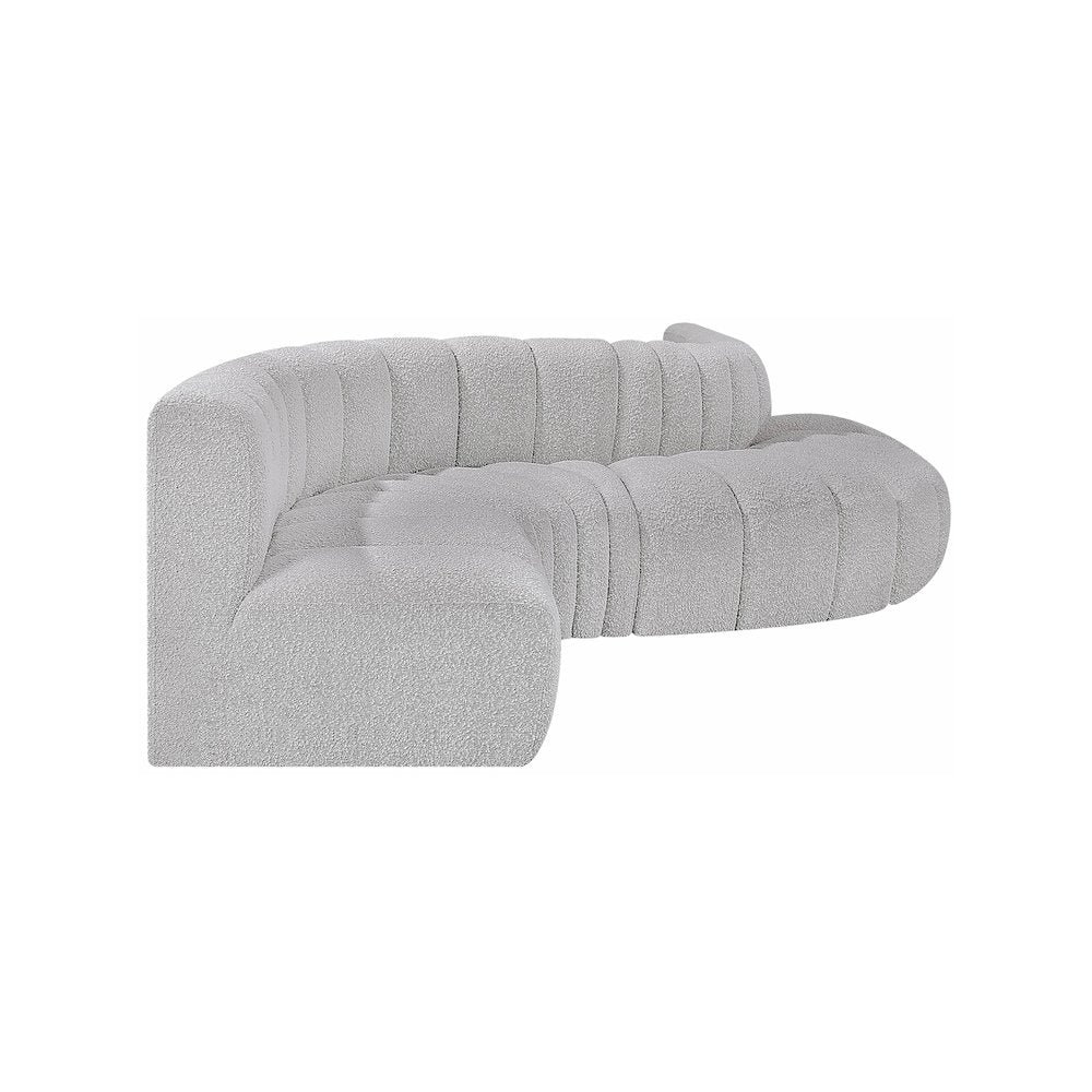 Arc Grey Boucle Fabric Modular Sofa