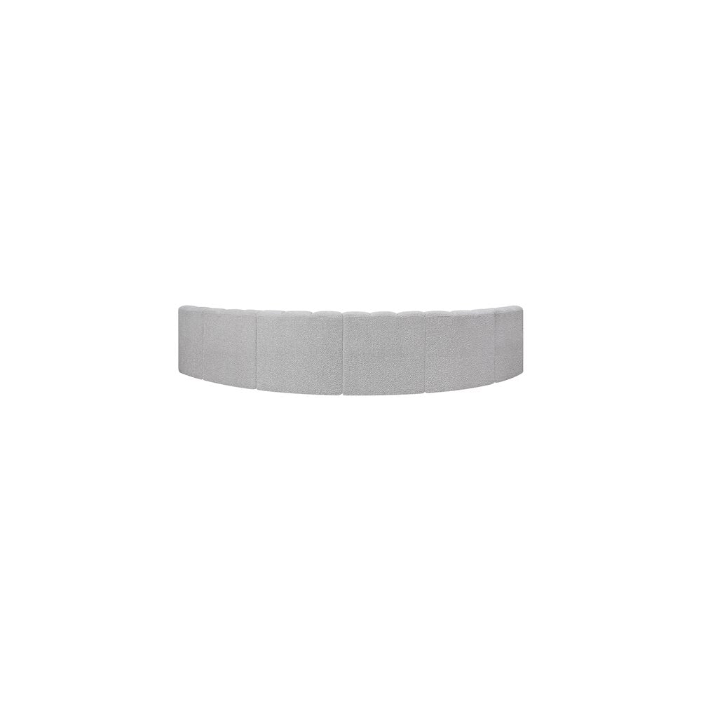 Arc Grey Boucle Fabric Modular Sofa