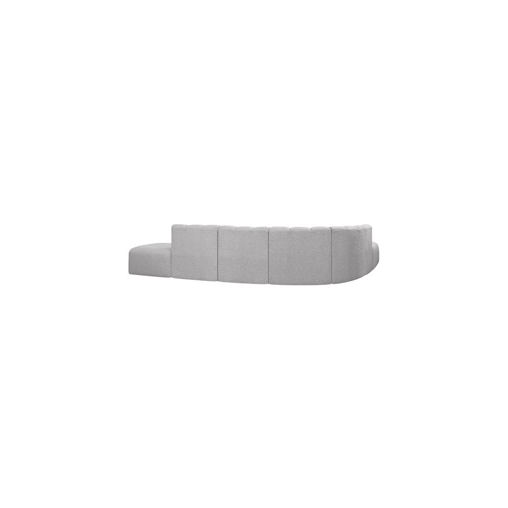Arc Grey Boucle Fabric Modular Sofa