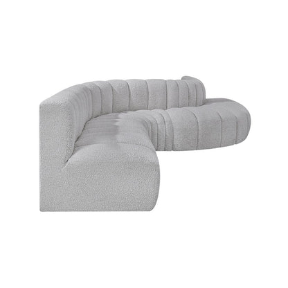 Arc Grey Boucle Fabric Modular Sofa