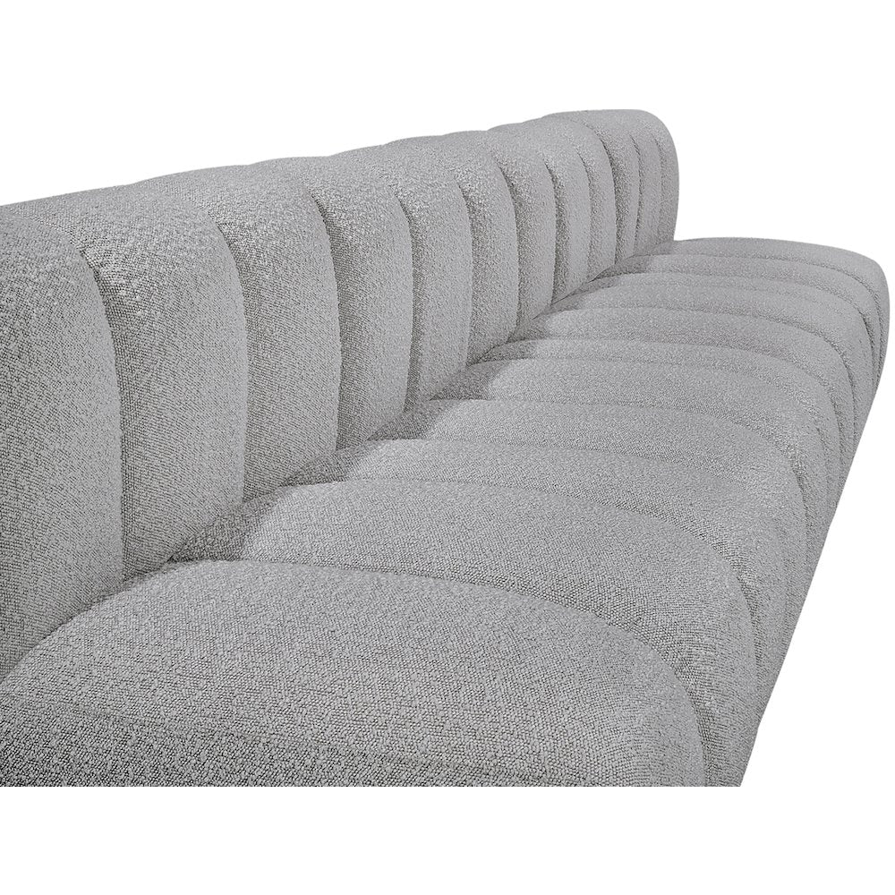 Arc Grey Boucle Fabric Modular Sofa