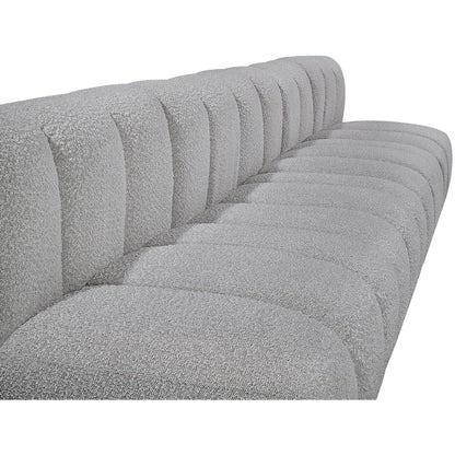 Arc Grey Boucle Fabric Modular Sofa