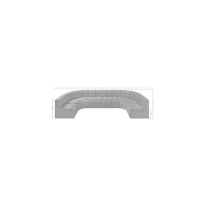 Arc Grey Boucle Fabric Modular Sofa