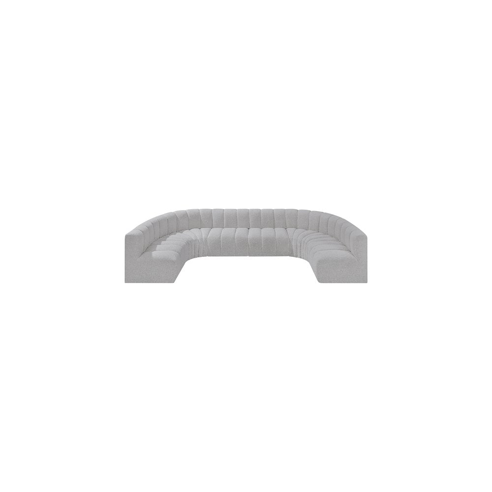 Arc Grey Boucle Fabric Modular Sofa