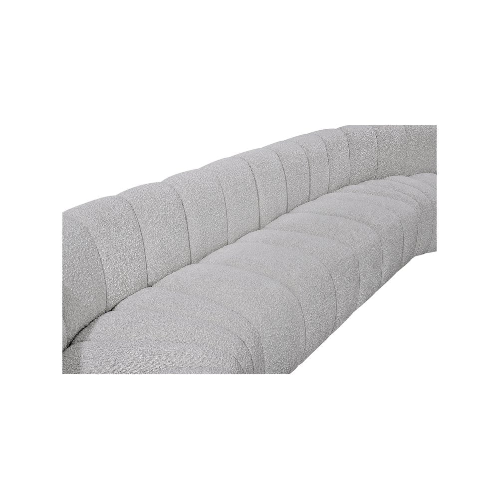 Arc Grey Boucle Fabric Modular Sofa