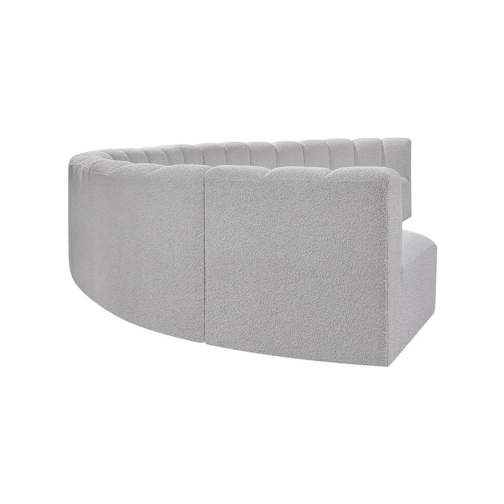 Arc Grey Boucle Fabric Modular Sofa