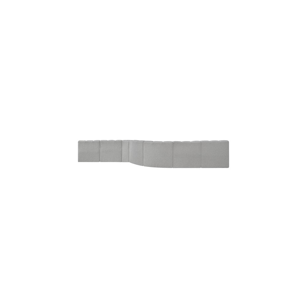 Arc Grey Boucle Fabric Modular Sofa