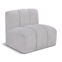 Arc Grey Boucle Fabric Straight Chair