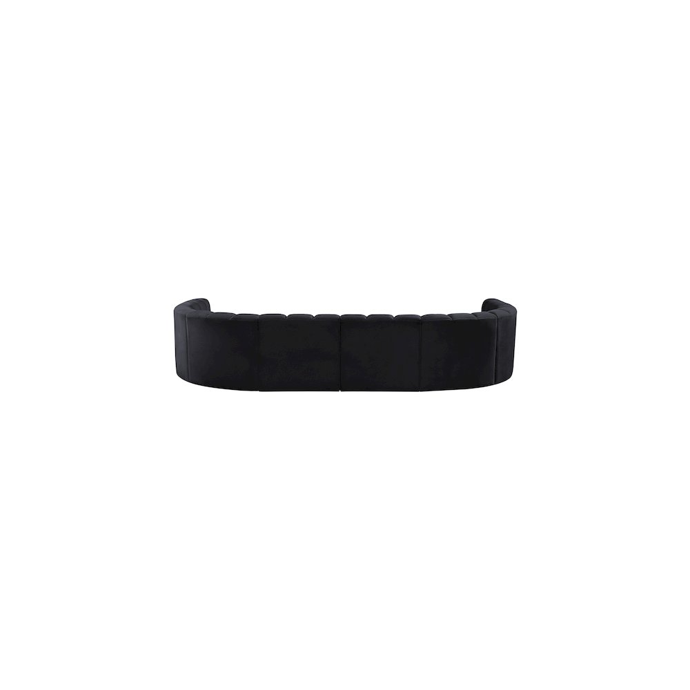 Arc Black Velvet Modular Sofa