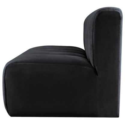 Arc Black Velvet Modular Sofa