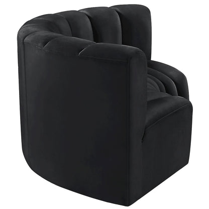 Arc Black Velvet Modular Sofa