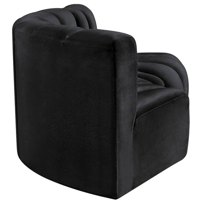 Arc Black Velvet Modular Sofa