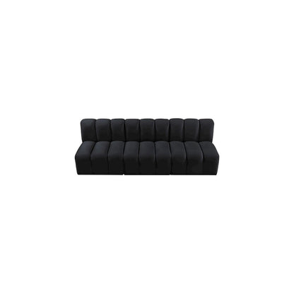 Arc Black Velvet Modular Sofa