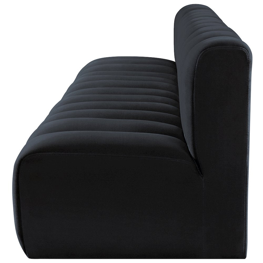 Arc Black Velvet Modular Sofa