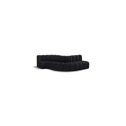 Arc Black Velvet Modular Sofa