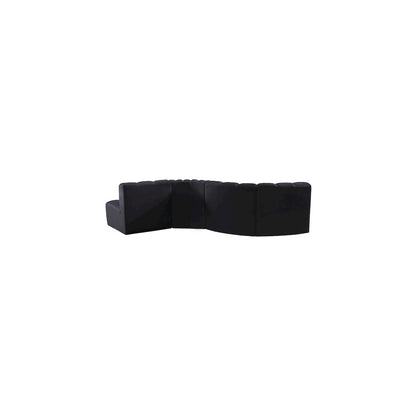Arc Black Velvet Modular Sofa